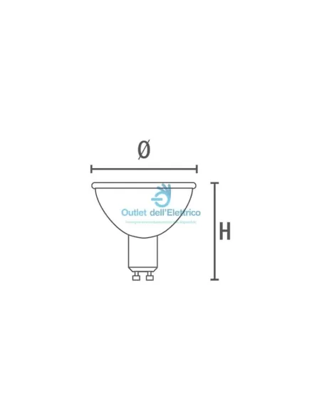 Duralamp 28540 MR16 GU10 230 V 3,5 W 100 Ω 4000 K